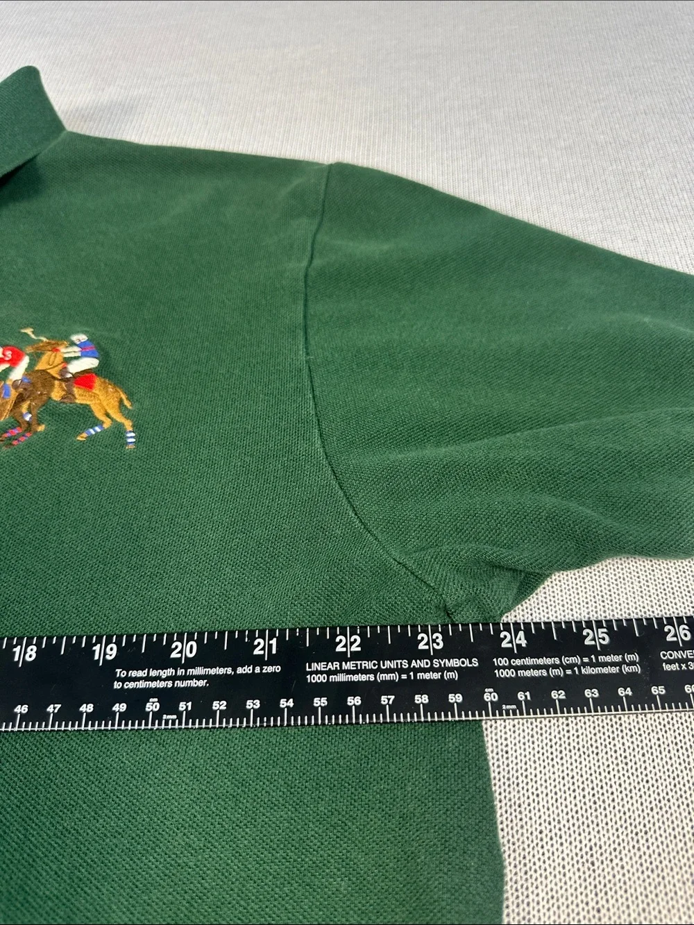 Polo Ralph Lauren Pony Club Green Number 3 Golf Shirt Men’s Size XL Vintage